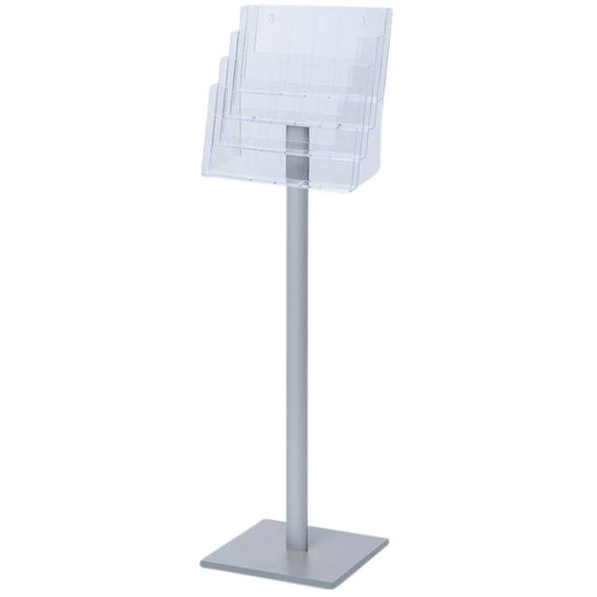 Brochurehouder Quantore standaard 4x A4 liggend