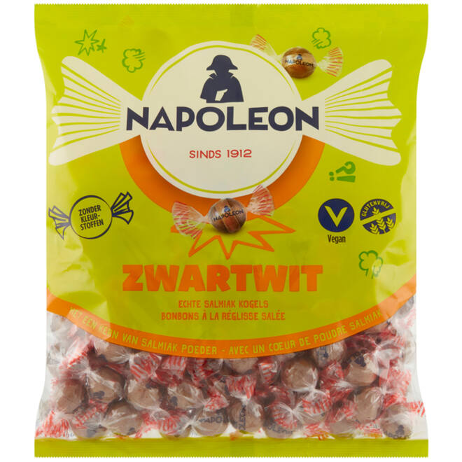 Snoep Napoleon zwart wit zak 1kg