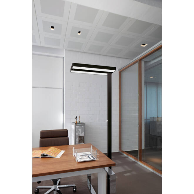 Vloerlamp MAUL Juvis LED beweging- daglichtsensor dimbaar hg 195cm zwart
