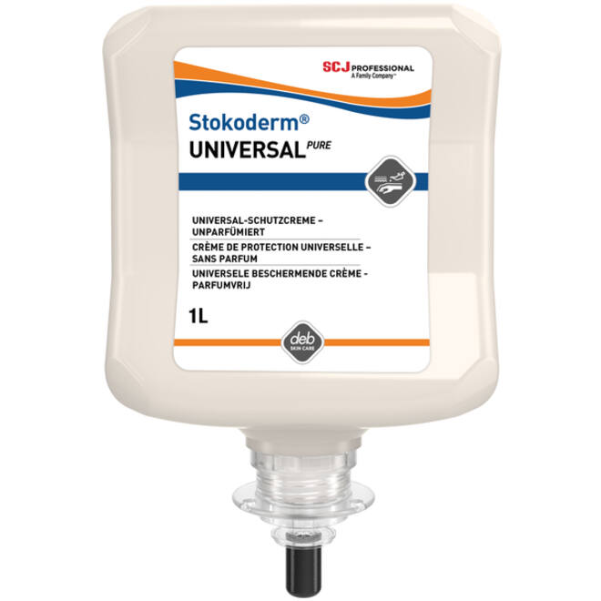 Handcrème SCJ Stokoderm Universal Pure parfumvrij 1liter