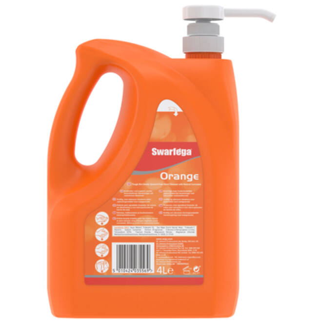 Handreiniger SCJ Swarfega Orange 4 liter met pomp