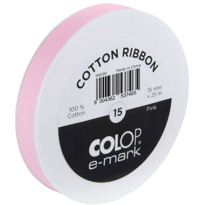 Lint Colop E-Mark 15mmx25m roze