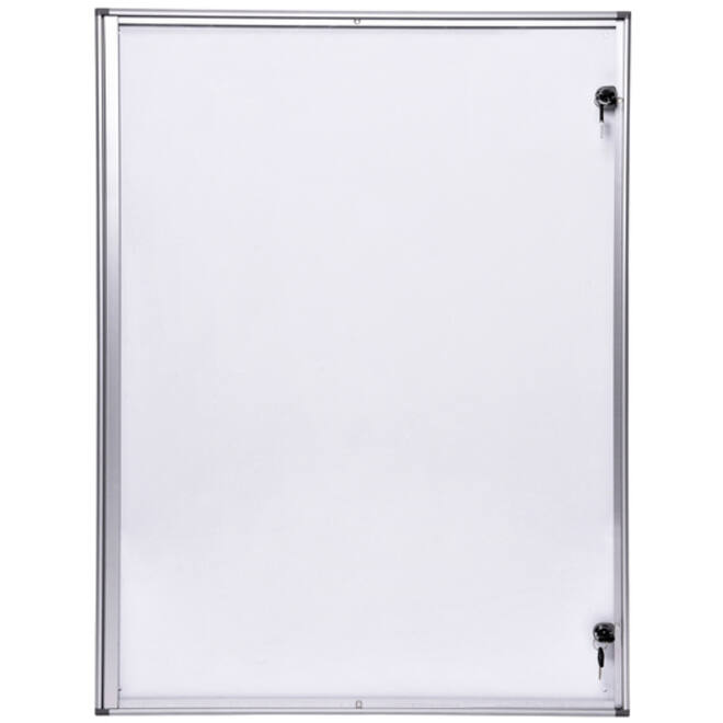 Binnenvitrine wand MAULextraslim whiteboard 9xA4 met slot
