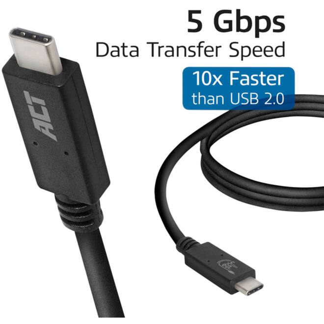 Kabel ACT USB 3.2 USB-C USB-IF gecertificeerd 2 meter