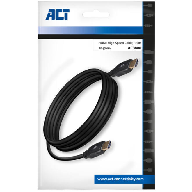 Kabel ACT HDMI High Speed type 1.4 1.5 meter