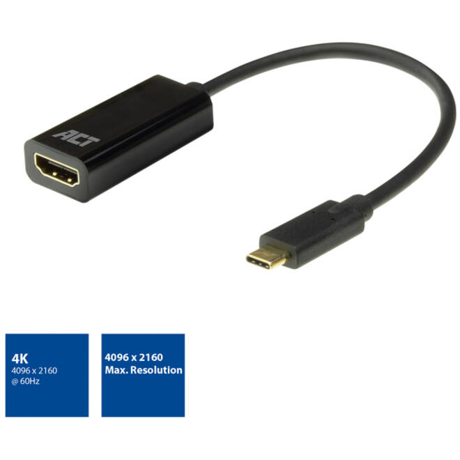 Adapter ACT USB-C naar HDMI 60Hz