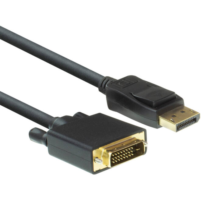 Kabel ACT DisplayPort naar DVI 1.8 meter zwart