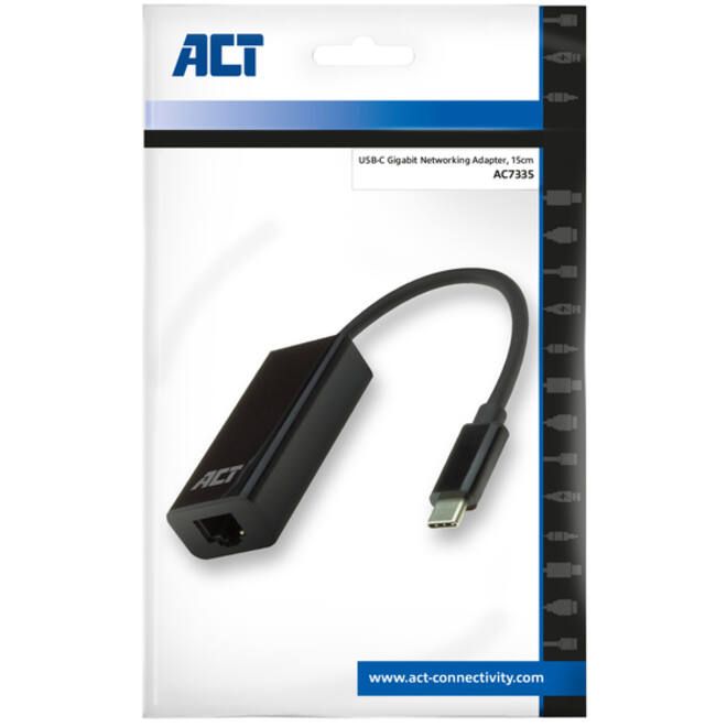 Adapter ACT USB-C naar Gigabit Ethernet