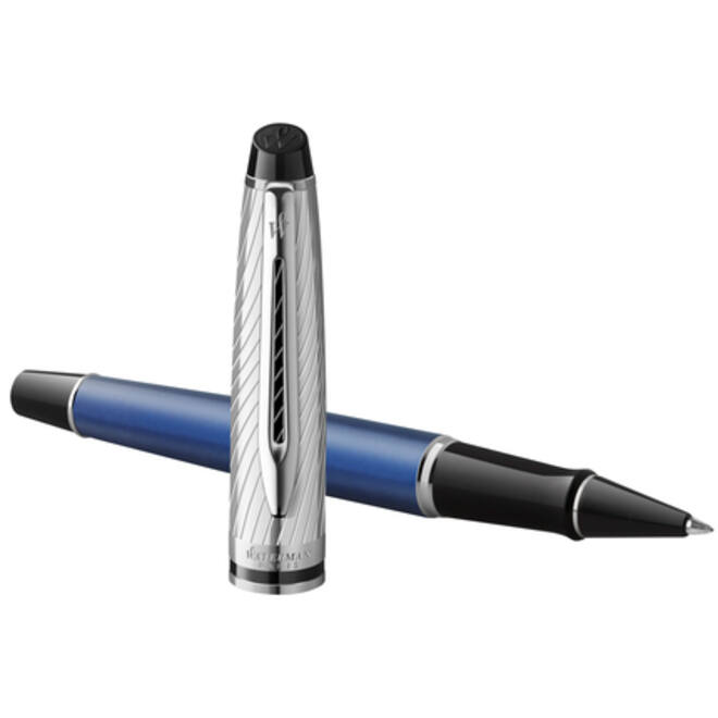Rollerpen Waterman Expert metallic Blue CT fijn