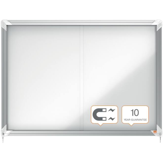 Binnenvitrine Nobo Premium Plus 8x A4 schuifdeur magnetisch