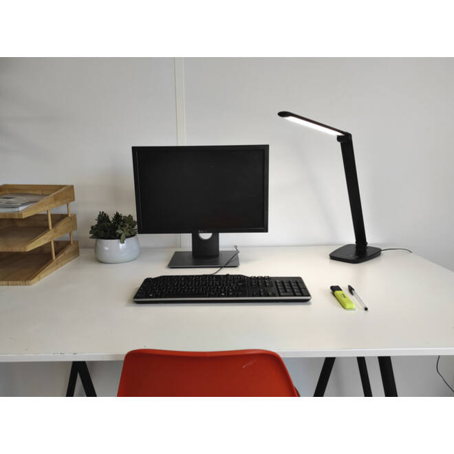 Bureaulamp Unilux Twistled led zwart
