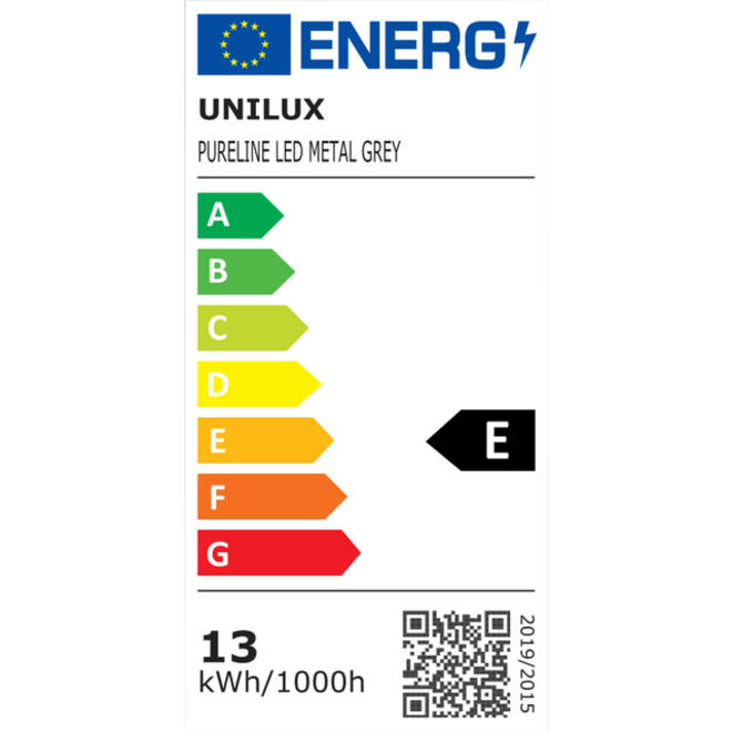 Bureaulamp Unilux Pureline led grijs