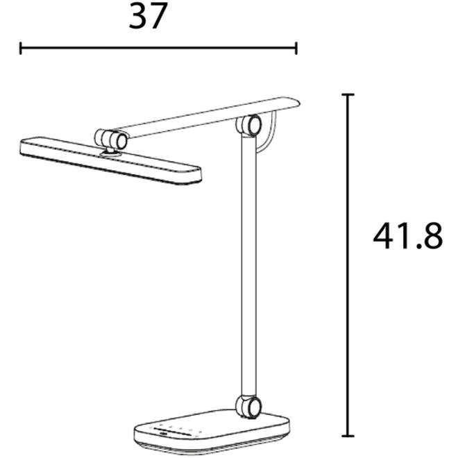 Bureaulamp Unilux Pureline led grijs