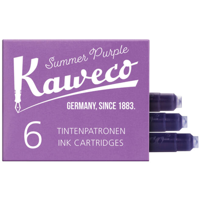 Inktpatroon Kaweco aubergine doosje à 6 stuks
