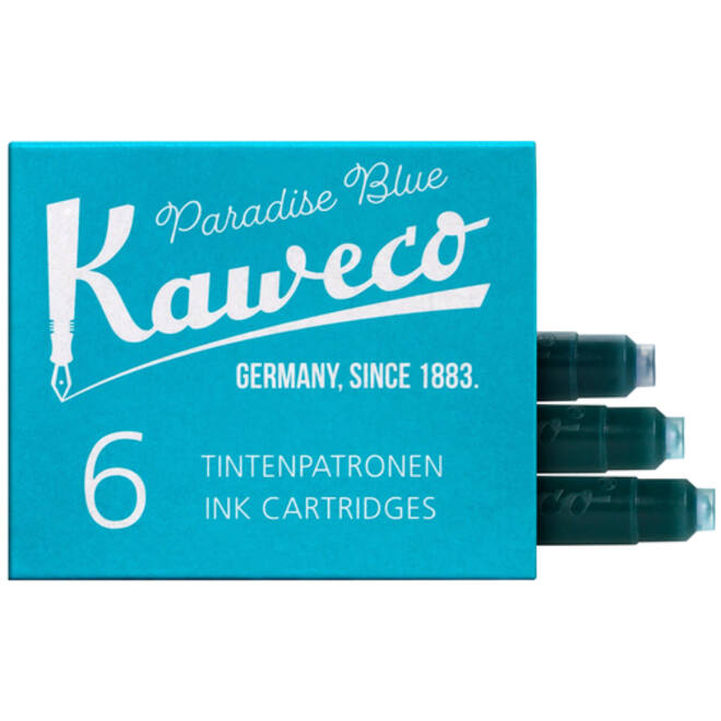 Inktpatroon Kaweco turquoise doosje à 6 stuks