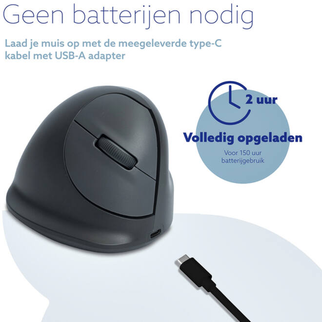 Muis R-Go Ergonomisch HE Basic Wireless Rechts M