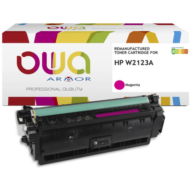 Tonercartridge OWA alternatief tbv HP W2123A rood