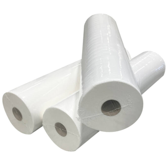 Onderzoektafelpapier Euro Products 50cm breed 2-laags 100m wit 138052