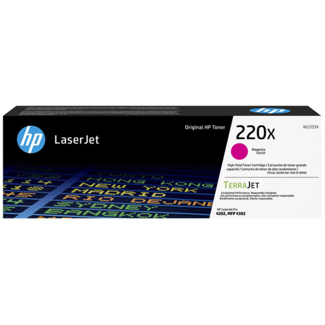 Tonercartridge HP W2203X 220X rood
