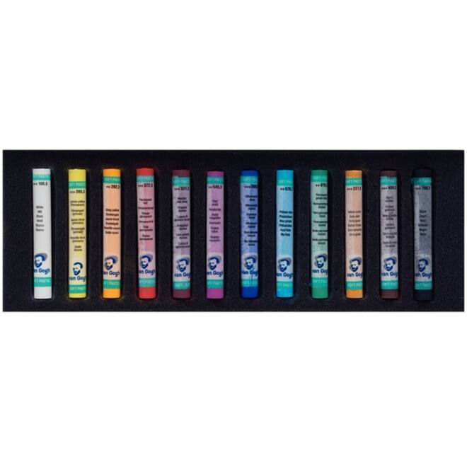 Pastelkrijt Talens Van Gogh zacht assorti doos à 12stuks