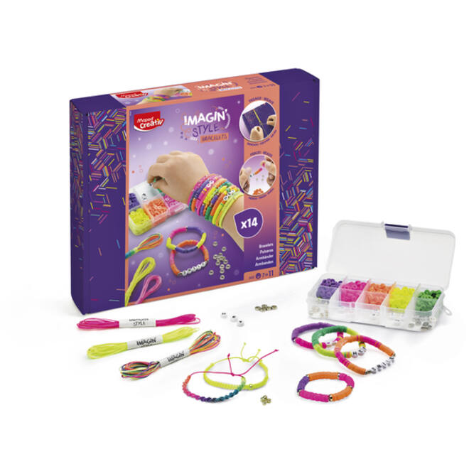 Armbandjesset Maped Creativ Imagin'Style neon 14-delig assorti