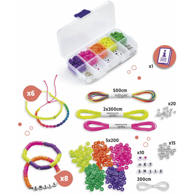 Armbandjesset Maped Creativ Imagin'Style neon 14-delig assorti