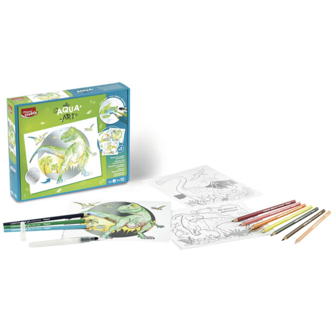 Hobbyset Maped Creativ Aqua'Art dinosaurus 14-delig assorti
