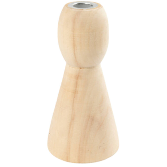 Kandelaar Creativ Company hout conisch 9.5cm