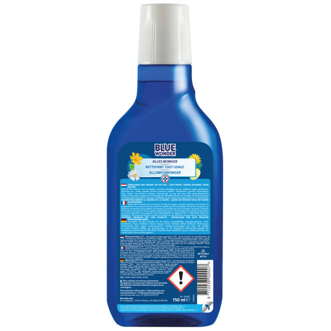 Allesreiniger Blue Wonder met dop dosering 750ml
