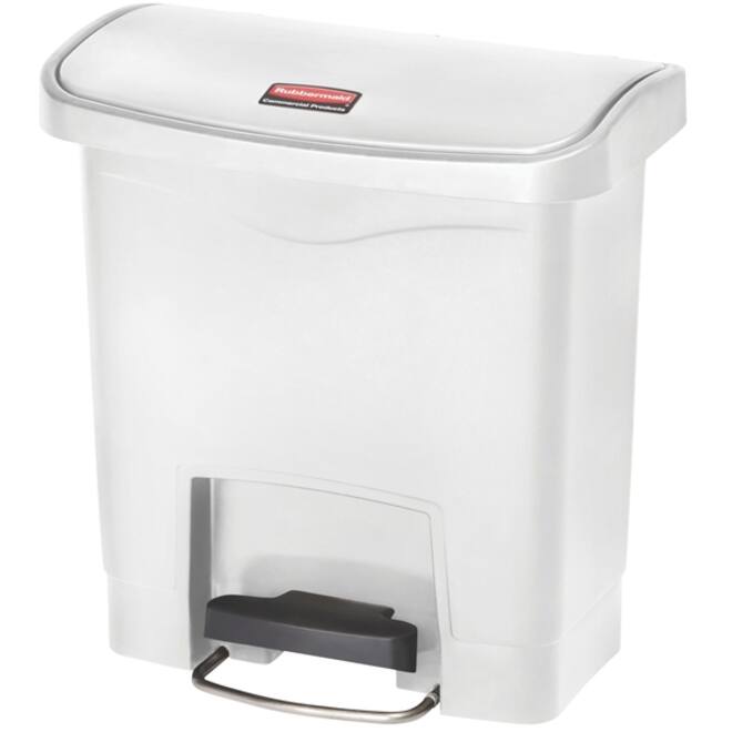 Pedaalemmer Rubbermaid Slim Jim Step-On 15liter wit