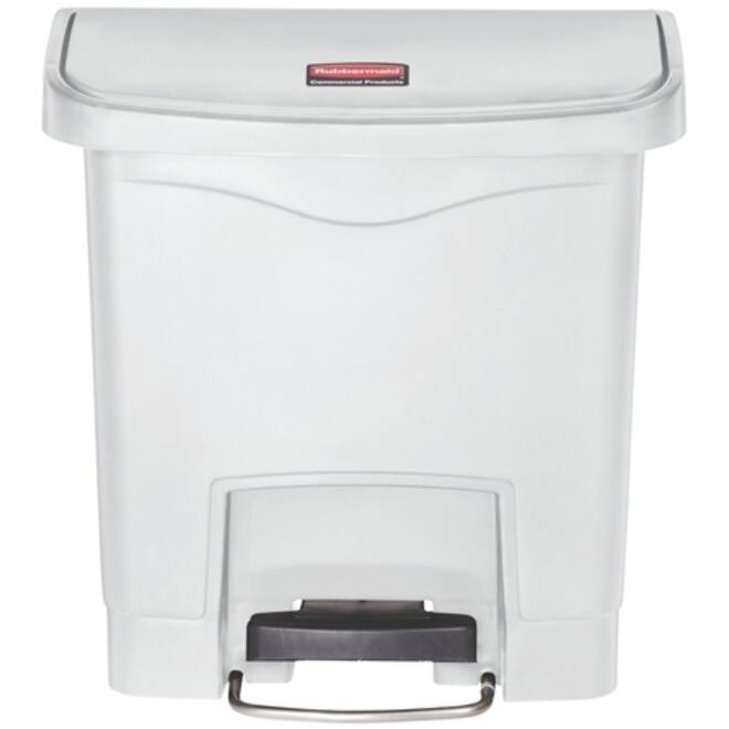 Pedaalemmer Rubbermaid Slim Jim Step-On 15liter wit
