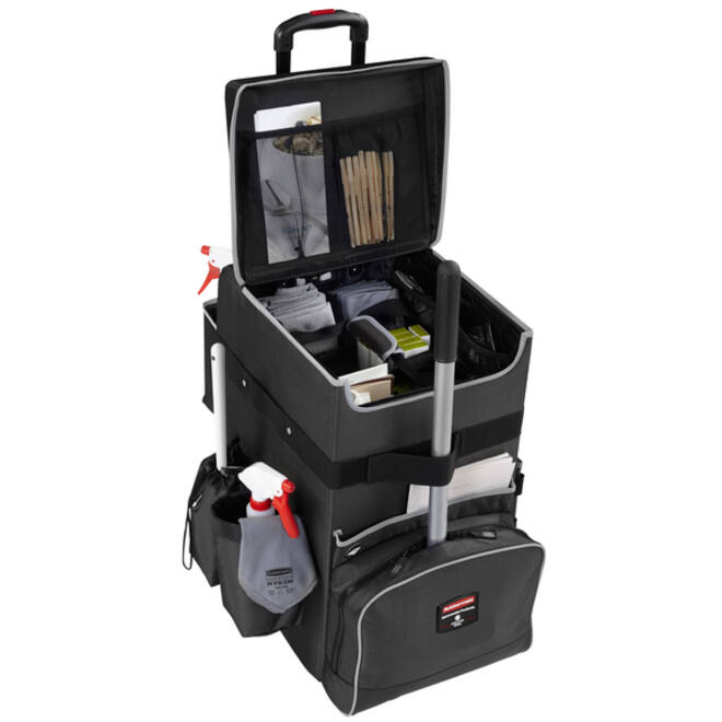 Trolley Rubbermaid Executive Quick Cart groot grijs