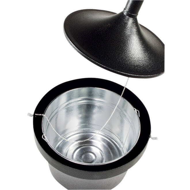 Asbak Rubbermaid Smokers' Station Aladdin vrijstaand zwart