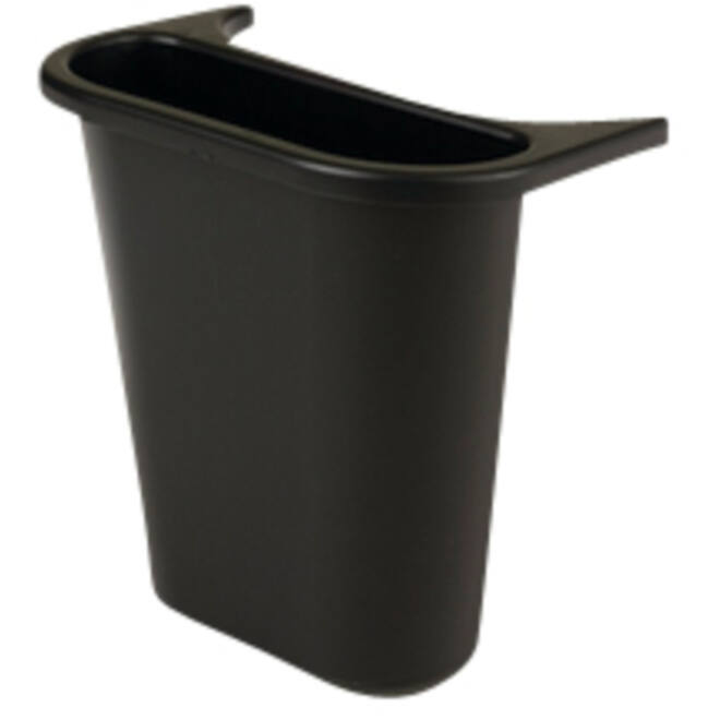 Zijbak Rubbermaid uitbreiding van grote afvalbak 5liter zwart