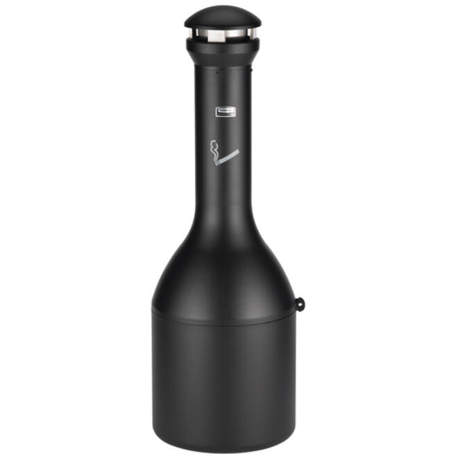 Asbak Rubbermaid Infinity Genie staand zwart