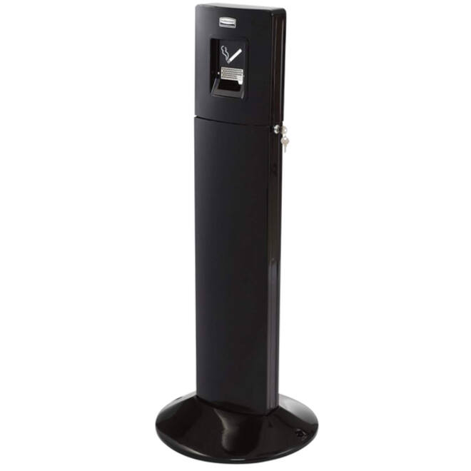 Asbak Rubbermaid Smokers' Station Metropolitan vrijstaand zwart