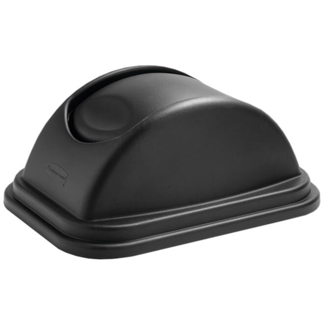 Deksel Rubbermaid groot 39L zwart