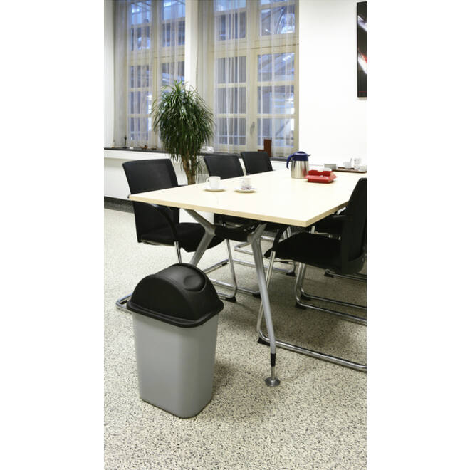 Deksel Rubbermaid medium 26liter zwart