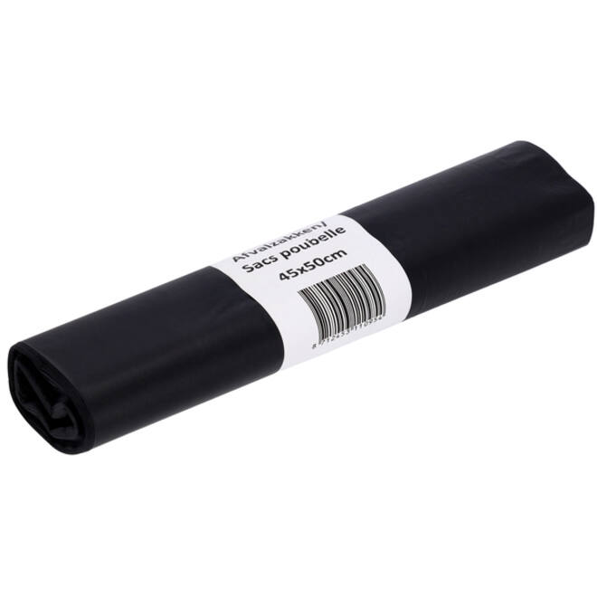 Afvalzak Cleaninq 45x50cm LDPE recycled T25 15L zwart