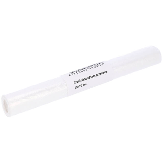 Afvalzak Cleaninq 63x70cm HDPE T15 50L transparant