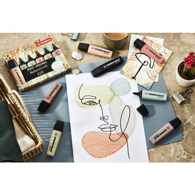 Markeerstift STABILO Boss 70/175 nature colors sienna