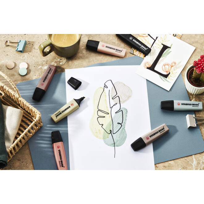 Markeerstift STABILO Boss 70/137 nature colors moddergroen
