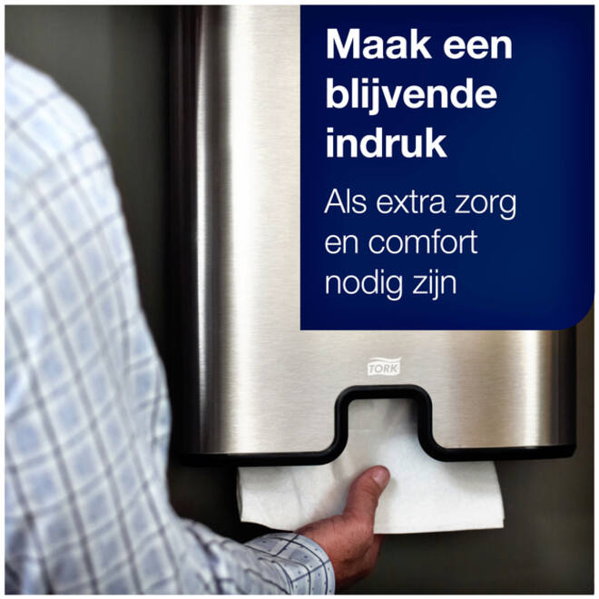 Handdoek Tork Xpress® H2 Multifold advanced 2-laags 21x180st wit 120398