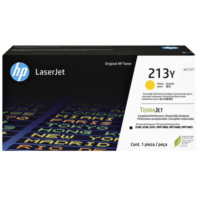Tonercartridge HP W2132Y 213Y geel
