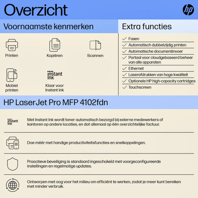 Multifunctional Laser printer HP laserjet 4102fdn