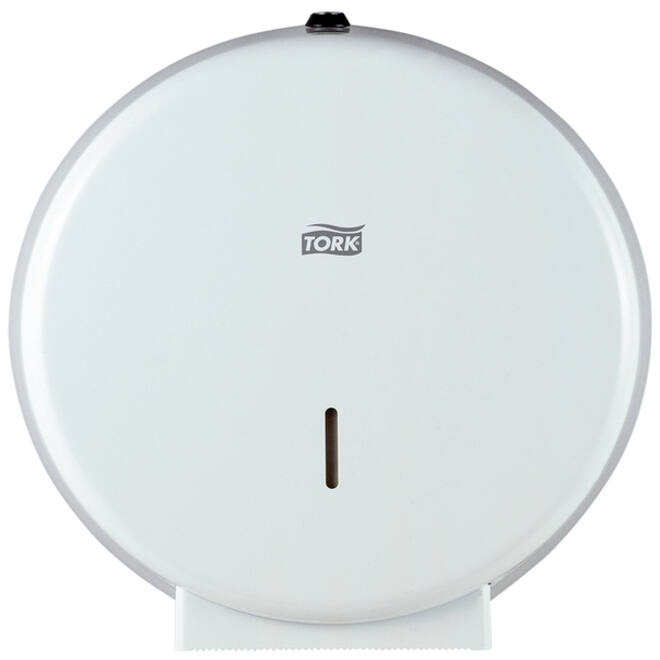 Toiletpapierdispenser Tork Jumbo T1 metaal wit 246040