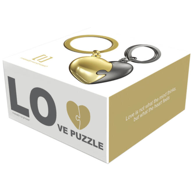 Sleutelhanger Metalmorphose puzzelhart