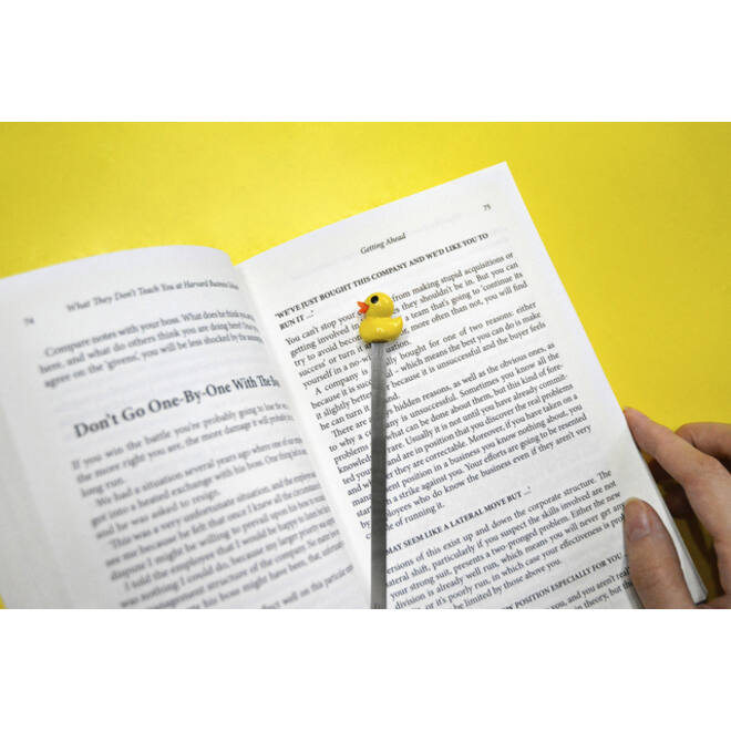 Boekenlegger Metalmorphose eend