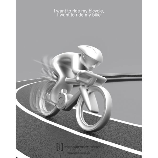 Sleutelhanger Metalmorphosef fiets