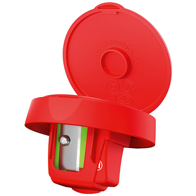 Puntenslijper STABILO 4849 woody 3 in 1 rood